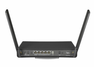 Mikrotik hap ac3 router, blck with two wifi antennas